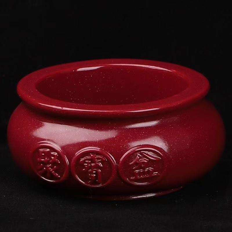 

Cinnabar Cornucopia Living Room Wangzhai Furnishings Ornaments Desktop Entrance Decoration 7Diameter in centime