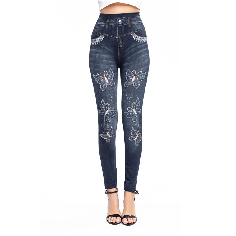 Buy The New Imitation Denim Leggings 