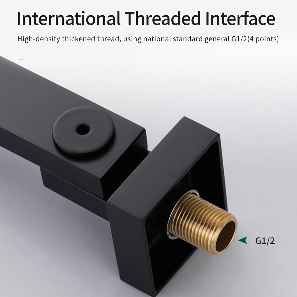 Wall Mounted Rotating Shower Systems Spouts Sturdy Stainless Steel Bathroom Fixture Convenient Accessory Daily Use