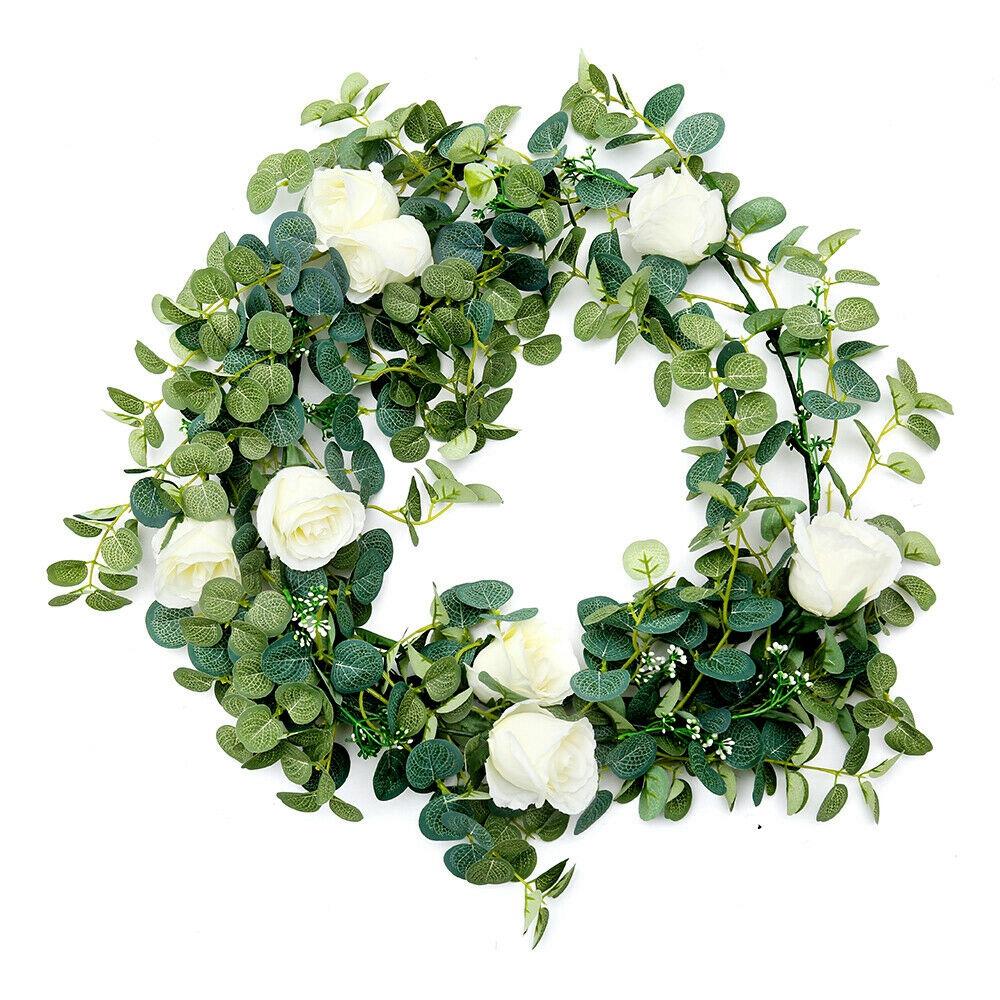Welcome Sign Ivy Fake Plant Wedding Decoration Garland Home Decro Artificial Flower Rose Vine