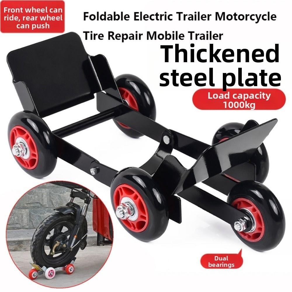 Portable Electric Trailer Foldable Vehicle Moving Device New Emergency Equipment for Travel