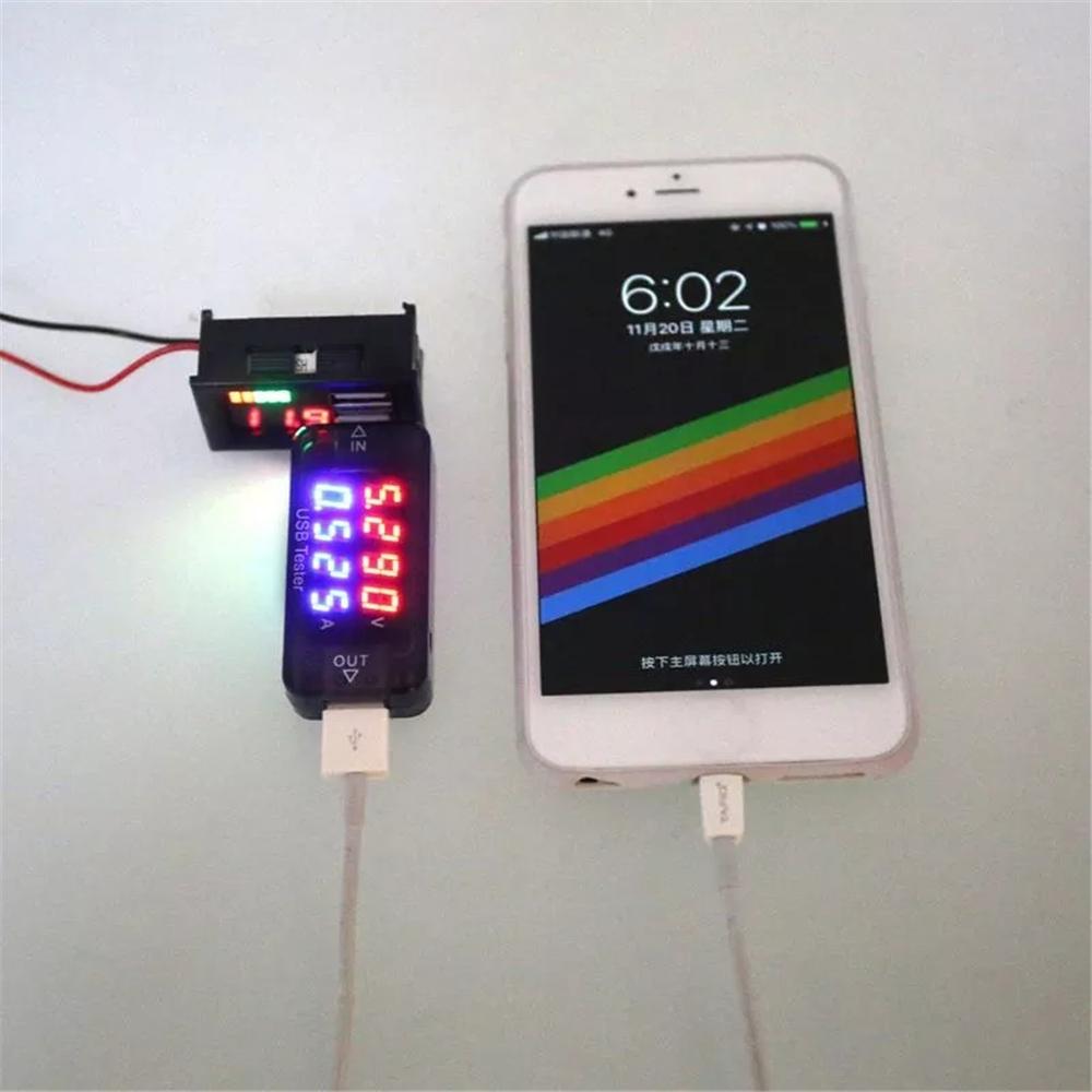 Mini Red LED Digital Display Voltmeter Voltmeter Voltage Tester Panel for DC 12V Car Motorcycle Vehicle USB 5V 2A Output