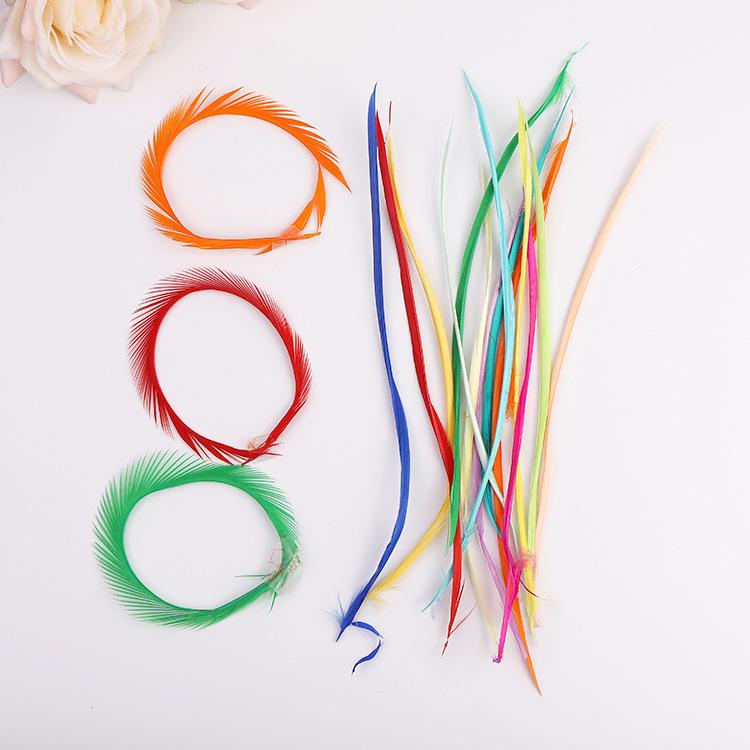 50Pcs Various Colors 12-20Cm High Quality Goose Feather Torn Unilateral, Colored Feathers, Feather Products