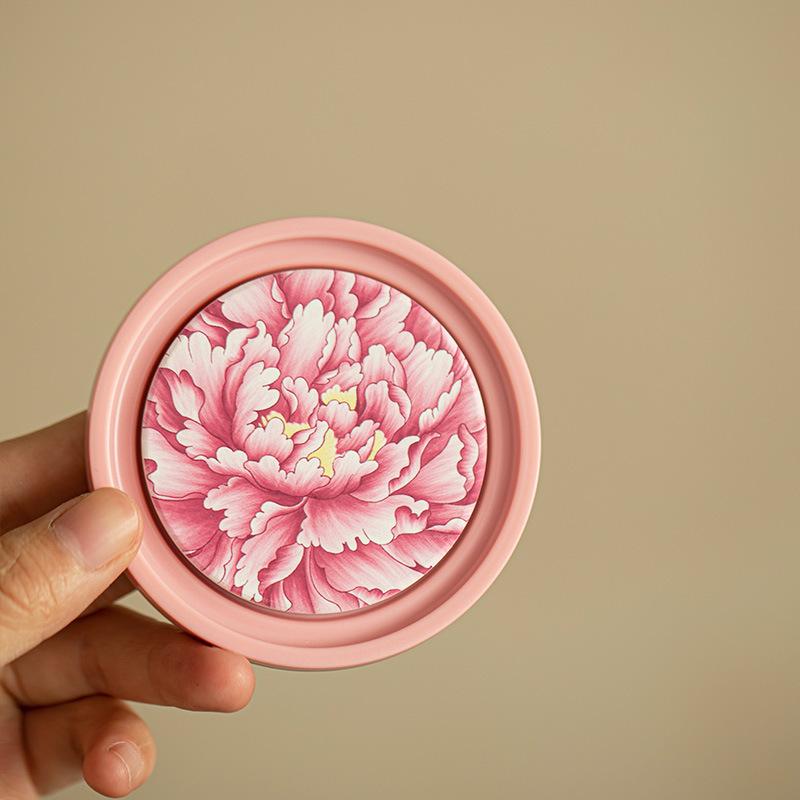 Podtácky na čaj v čínském stylu s absorpcí vody, růžové, Kung Fu, pro domácnost, úložné, držák na čajový šálek, podložka, čajový podnos, obřadní doplňky, nové