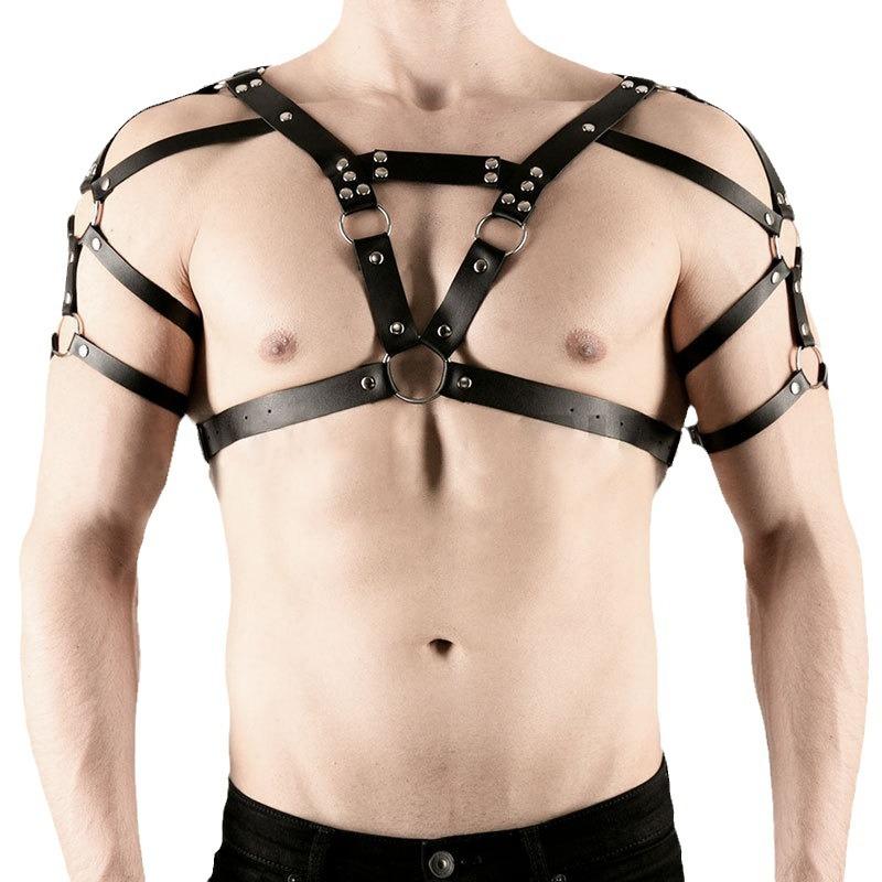 Men'S Straps Chest Straps Men'S Fun Shoulder Straps Sm Personality Bondage Belt Bundle Punk Belt