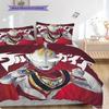 Three-piece cartoon Ultraman Tiga printed bedding set,(1*Duvet Cover + 2*Pillowcase, Without Core) suitable for bedroom use.