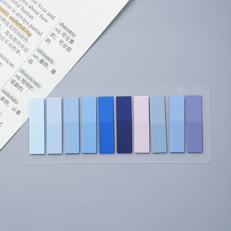200 Sheets Stickers Transparent Sticky Notebook Pads Notepads Clear Bookmark Read Book Stationery School Supplie