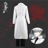 Anime Tokyo Ghoul : Re Arima Kisho Cosplay Kostüm Weißer Langer Trenchcoat Uniform Vollständiges Set Mann Halloween Karneval Anzug