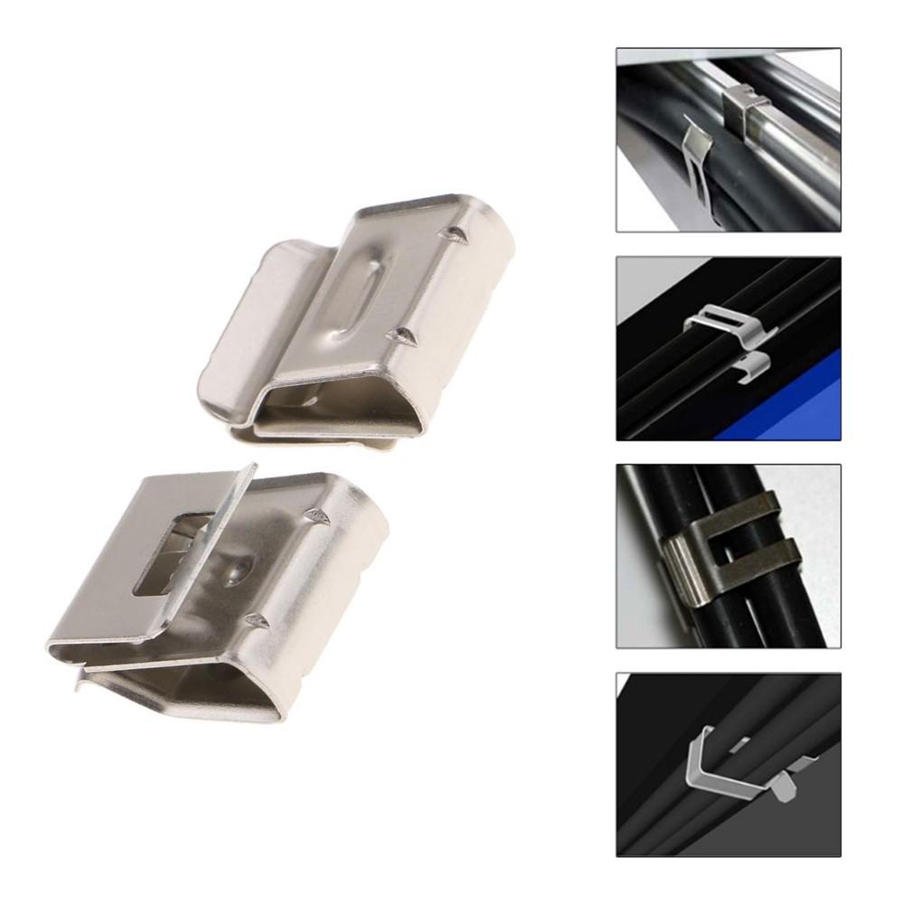 Stainless Steel Solar Panel Cable Clamp PV Cable Clamp Wire Fastener Clamp Manager
