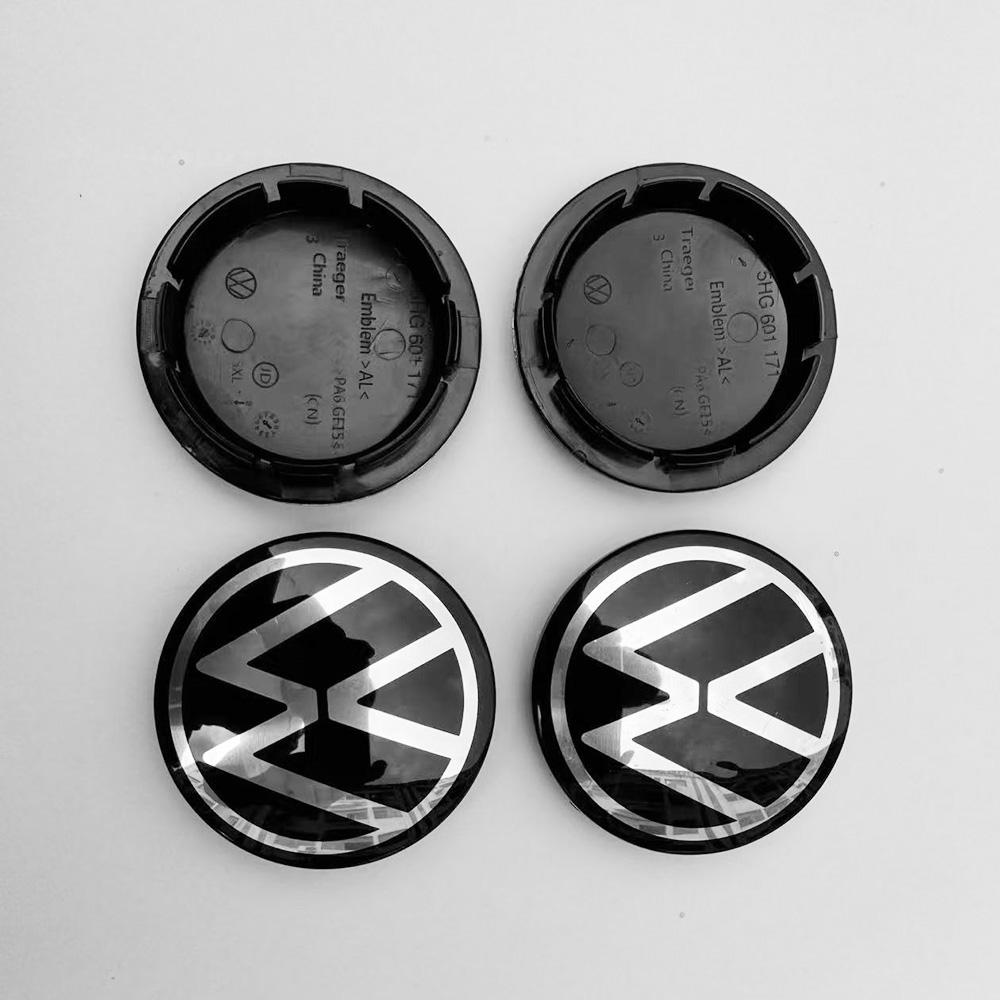 2026 Hot For VW VOLKSWAGEN 1PC 56mm 60mm 65mm Car Wheel Center Cap Hubcap Cover for VW Volkswagen Jetta Tiguan Passat Golf Lavid