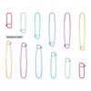 6/12Pcs Stitch Holder 6 Size Stitch Holder Set Aluminum Safety Pin Yarn Stitch Holder Set Crochet Knitting Needle Markers Tool