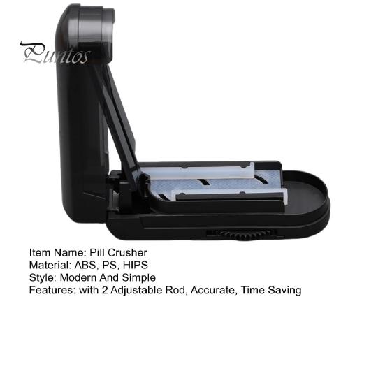 Effizienter Mehrfach-Pillenschneider mit 2 verstellbaren Stangen. Präzises, sauberes Schneiden von Pillenteilern für kleine oder große Pillen
