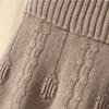 Women's High-waisted Swing Knit Skirt Autumn Winter Long Wool A-line Umbrella Skirt