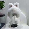 Thickened Winter Warm Fox Ear Cap Fluffy Soft Women's Lei Feng Cap Earmuffs Earflap Bunny Cat Ear Hat New Year Gift