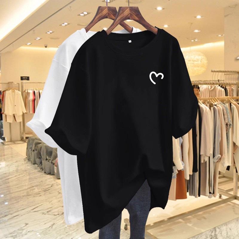 Women's 2026 Summer Fashion Printed Mid-Length Short-Sleeve Loose Round Neck T-shirt