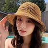 Large Brimmed Sun Hat with Hook Woven Sun Hat Suitable for Vacation Style, Carrying Breathable Fisherman Hat
