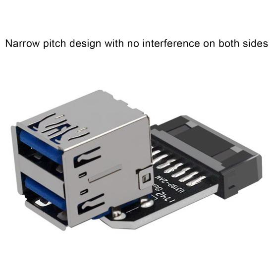 USB3.0/3.1 Adapter IDC19P/20P A Female Port to USB Adapter with Inner Connection Dongle