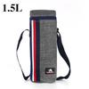 2L Portable Oxford Cloth Circular Insulated Bottle Cooler Bags Camping Accessories Insulated Water Bottle Bag