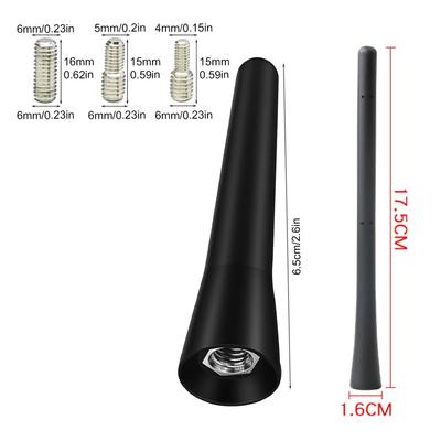 2.6/7 Inch Universal Car Radio Rubber Antenna Mast FM AM Roof Mount Vehicle Antenna With Screws Car Accessories Tools