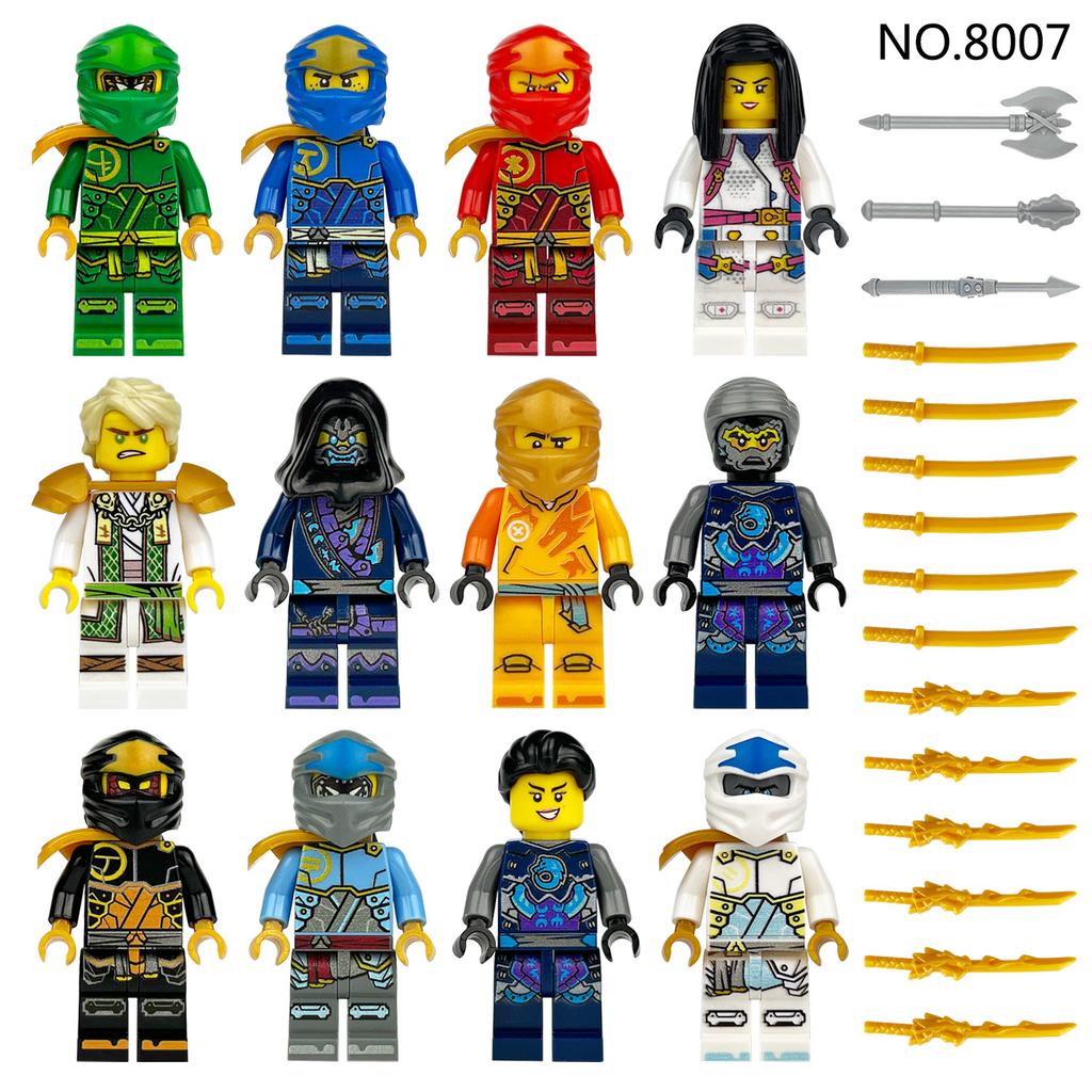 Little Sun 1613 M8121 8007 Ninja minifigures small particle mosaic doll toy bag humanized doll educational toy