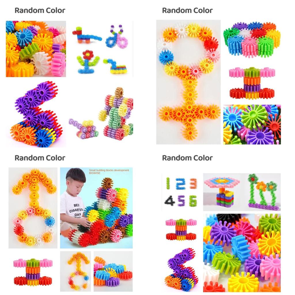 Large Granular Gear Building Blocks For Kids Fun Educational Puzzle Toy For Toddlers