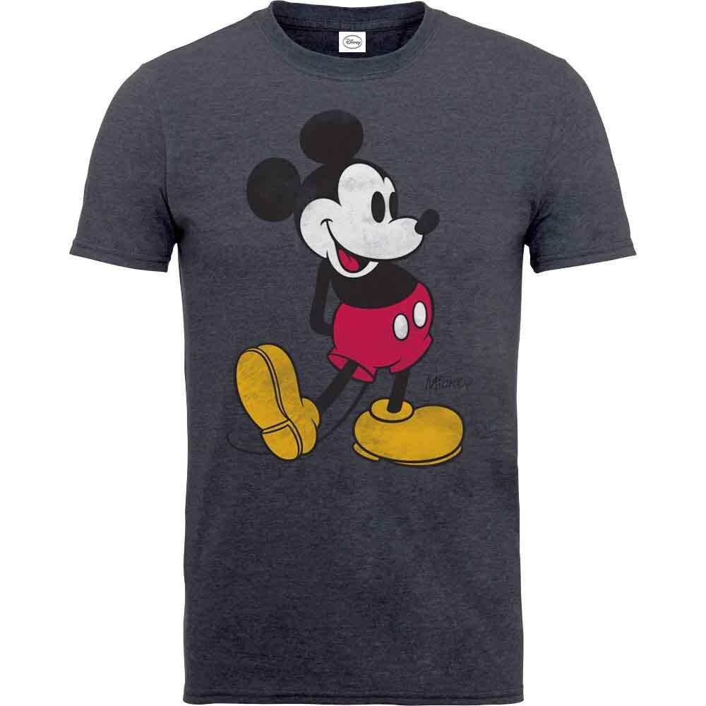 Disney  Mickey Mouse Vintage  (Charcoal) T-Shirt (Large) 4XL