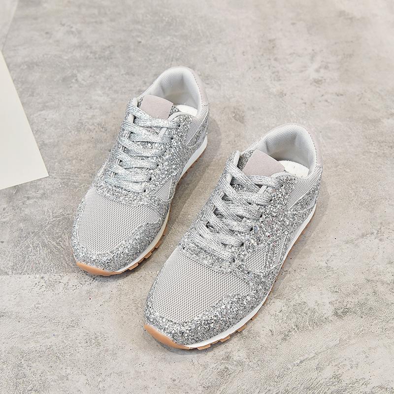 Large-size Lace-up Casual Sports Shoes, Versatile Basic Shoes for Women