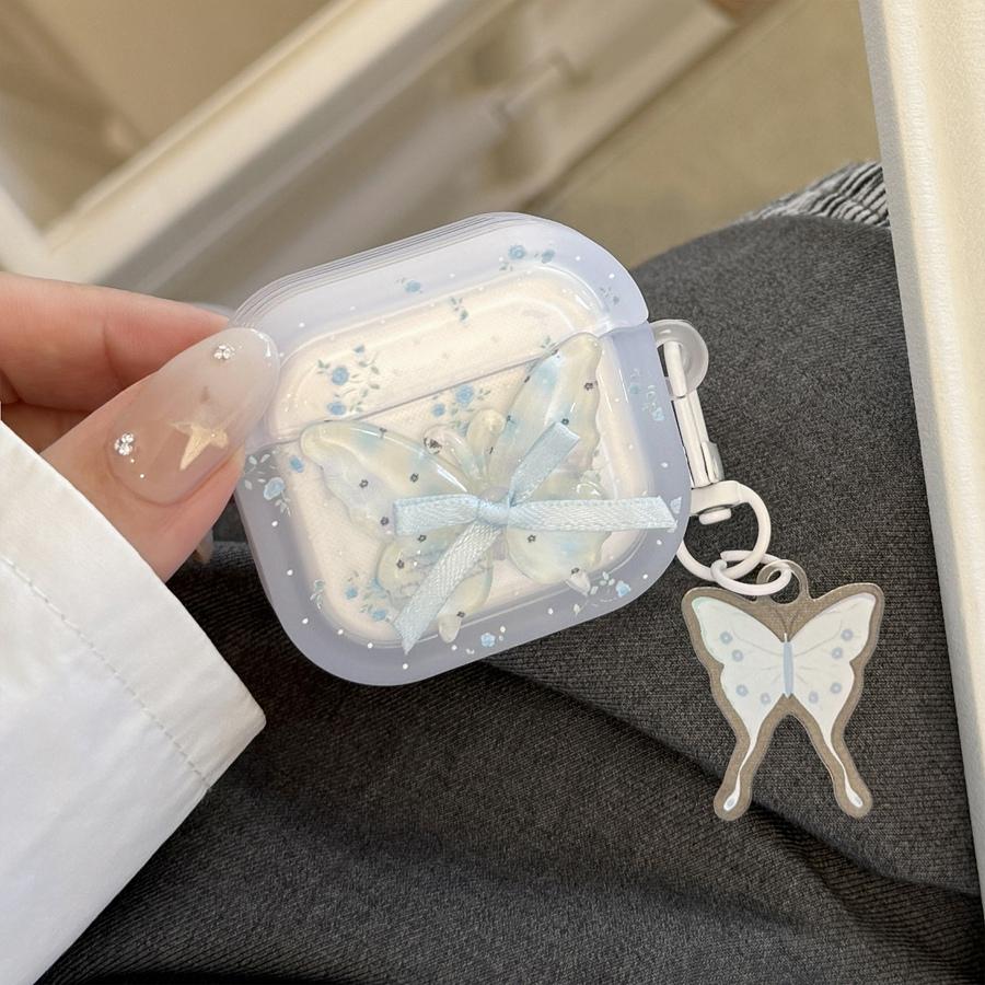 Cute 3D AirPods Case with Carabiner & Charms, Shockproof Dust-Proof Protective Cover with Cute Keychain Holder for AirPods Pro 2/1 AirPods 4/3/2/1