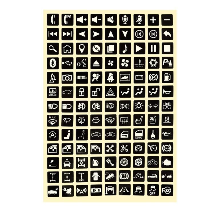 Auto Leuchtende Aufkleber Multifunktions-Tastenaufkleber Schalter Beschriftungsaufkleber
