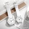Couple Casual Alloy Quartz Watch Student Temperament Watch, Black Frame Electronic Quartz Watch