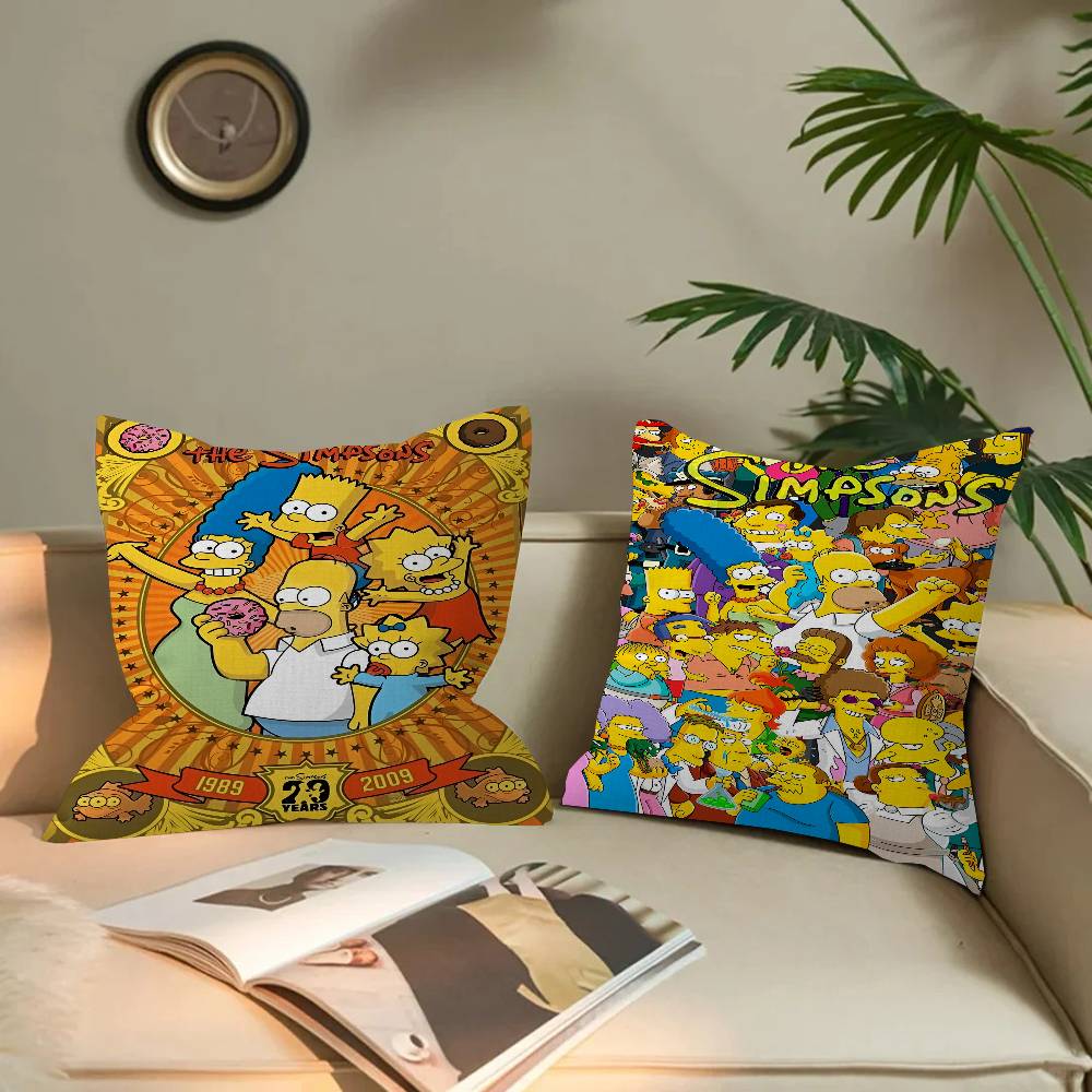Cartoon T-Der Coole S-Simpsons Personalisierte Bildtext Heimdeko Kissen Haushaltsgeschenke 45x45cm