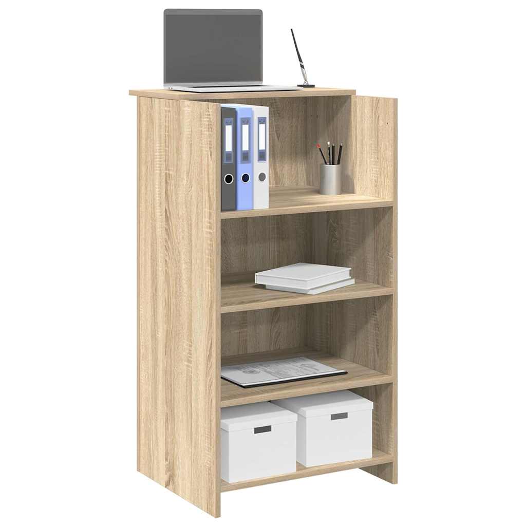 Vidaxl Biurko Recepcyjne Dąb Sonoma 55X50X103,5 Cm Drewno Klejone