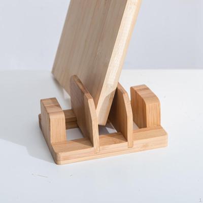 Bamboo Cutting Board Storage Rack Chopping Holder Organizer Pot Lid for Bakeware