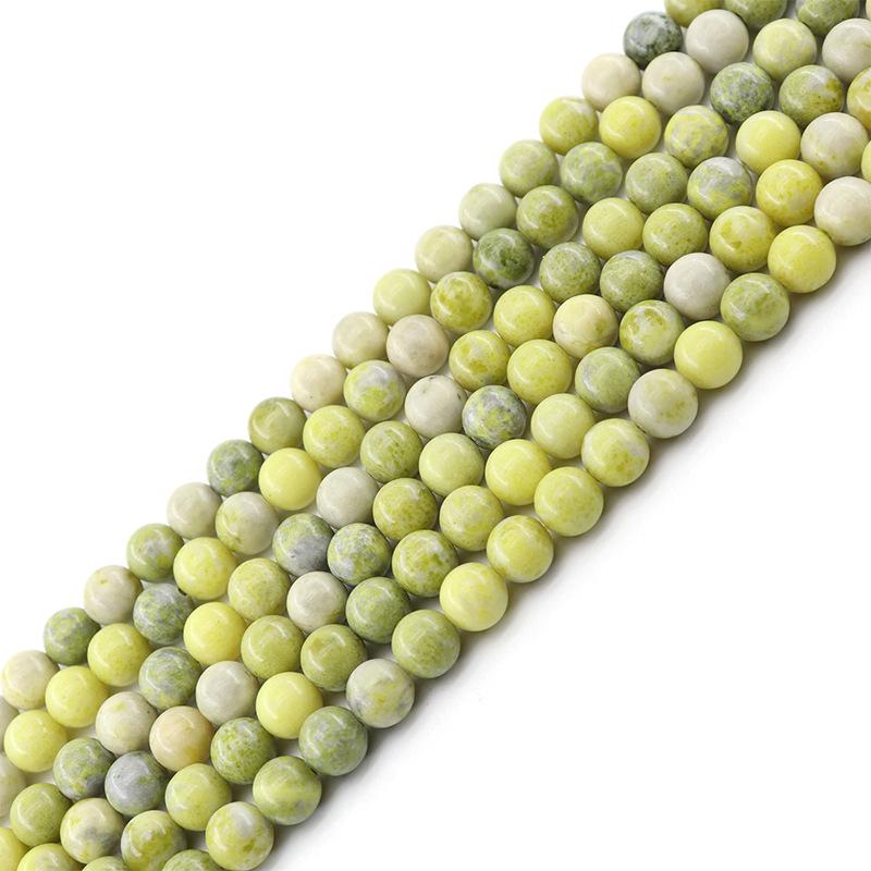 Yellow Pine Natural Stone Loose Beads for DIY Jewelry