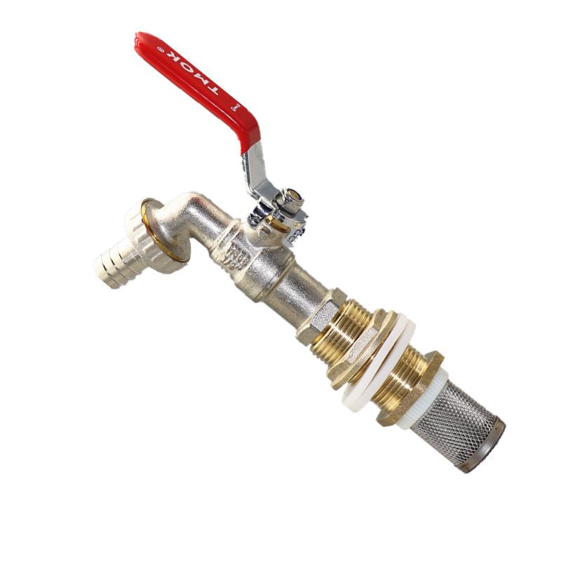 1/2 Inch Plastic Bucket Adapter Filter Fauce Bucket Base Connector Brass Faucets Garden Rain
