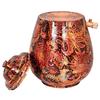 Printed Design Copper Water Dispenser Pot Matka, Stoarage, Home Garden, 10 LTR, Dark Brown