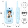 [PACZA] 2x Walkie-talkie with Video Camera Wi-fi Walkie Talkie Blue Z3501