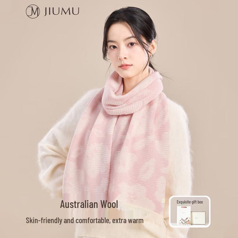 

JIUMU Women s Autumn/Winter Wool Knit Scarf One Size