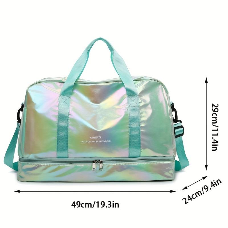 Sac de voyage Duffel Multifonctionnel Grande Capacité Décontracté, Sac fourre-tout Weekender en Nylon Léger pour la Salle de Sport, le Sport, les Voyages d'une Nuit