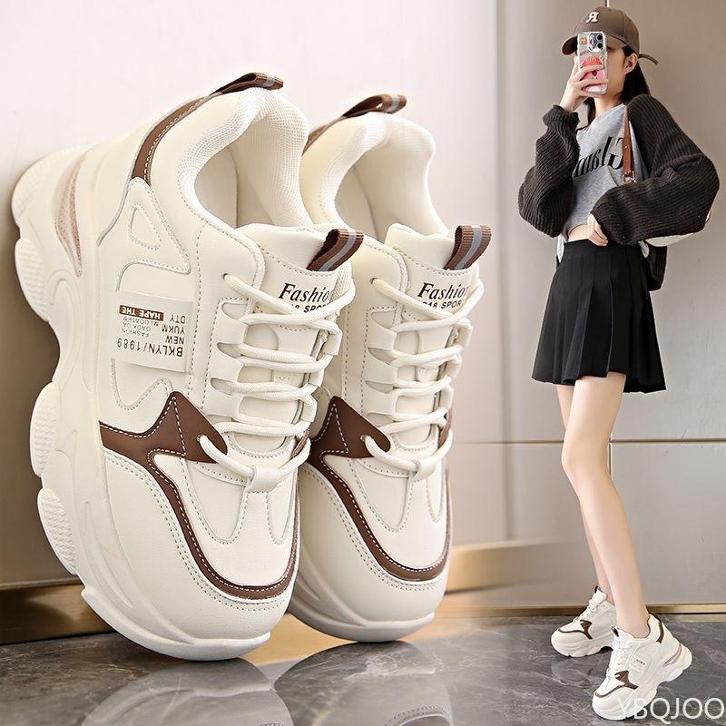 New Spring Autumn Fashionable Versatile Women Sport Shoes Trend Thick Bottom Sneakers Casual Comfortable Running Shoes