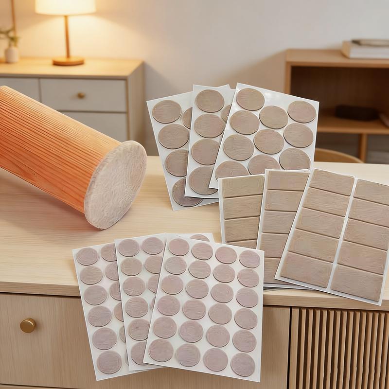 18-128 PCS Felt Chair Leg Pads 3/5mm Thick Floor Scratch Protector Mat Mute Non-slip Self Adhesive DIY Furniture Accessories