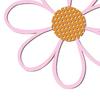 6Pcs/Set Flower Wall Decoration Wooden Flower Cutout Rustic Flower Wall Art Ornament