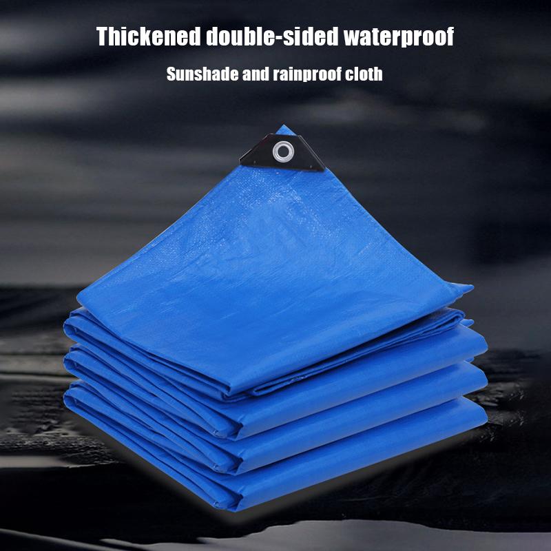 Sun And Rainproof Tarpaulin Rainproof Cloth Pe Material Waterproof Coating On Both Sides With Holes Multipurpose