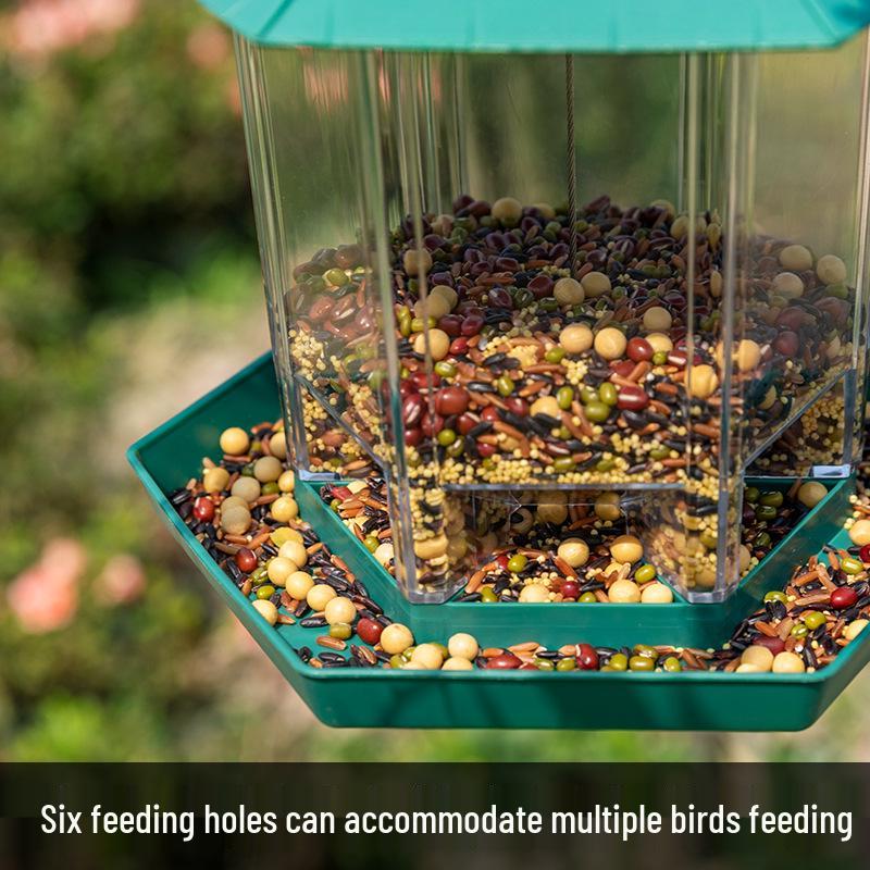 Outdoor Hanging Waterproof Bird Feeder for Balcony & Courtyard