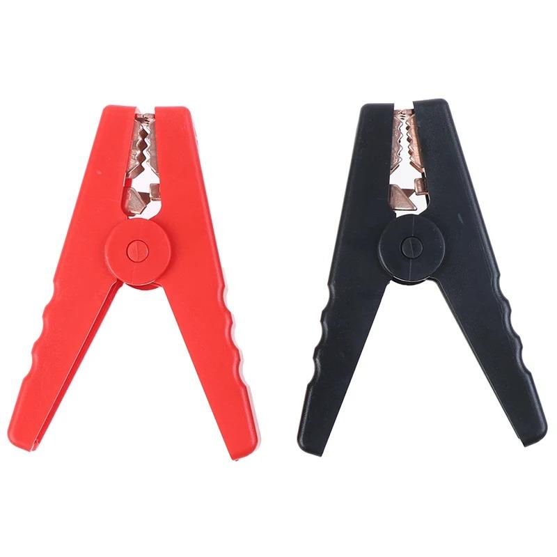 

2Pcs 100A Large Crocodile Alligator Clips - Insulated Clamps for Car Battery Chargers Plastic Test Clip