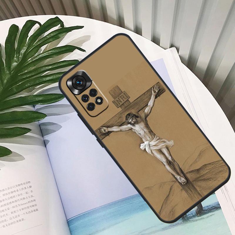 Jesus Christ Cross Funda For Xiaomi Redmi Note 14 13 10 11 12 Pro 11S 12S Case For Redmi 15 13C 12C 10C 14C 15C