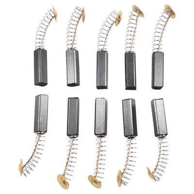 Premium 10pcs Carbon Brushes for Motor for Power Tools Drill 6x6x20mm