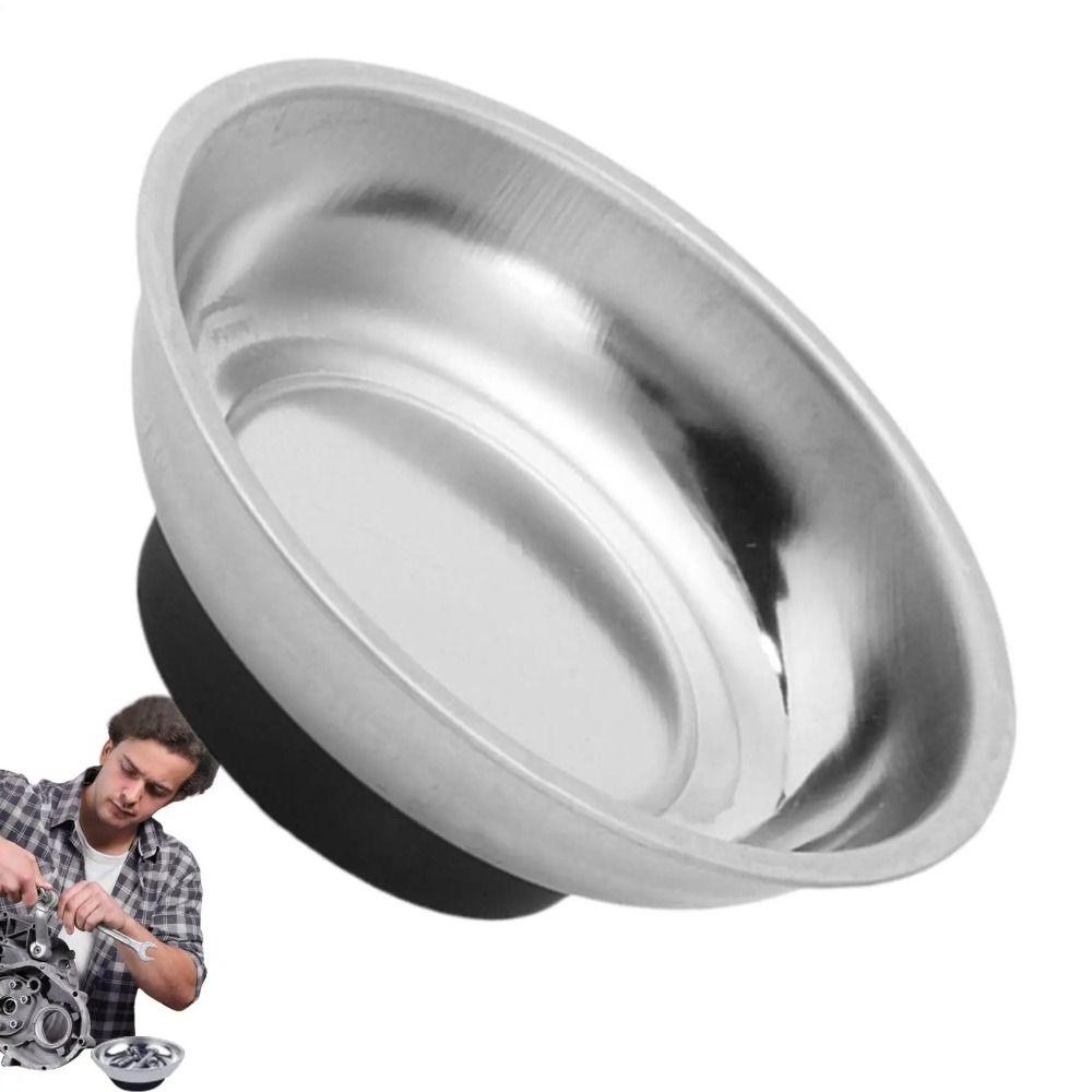 Anti-Loss Magnetic Tray Circular Magnetic Parts Bowl Portable Magnetic Tool Bowl  Bolt Holder
