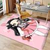 Demon Slayer Nezuko2 Printed Absorbent Washable Carpet, Non-Slip Bathroom Mats, Kitchen Rugs, Yoga Mat,Living Room Entrance, Camping Picnic Rugs