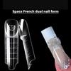 30/60/75/150 Stück Französische Dual-Formen 15 Größen Klar Wiederverwendbar Nagelverlängerung Builder Gel Französische Spitze Maniküre-Werkzeug DIY Kunst Salon